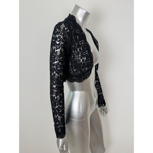 International Concepts Guipur Lace Bolero Gatsby Glam Evening Party S